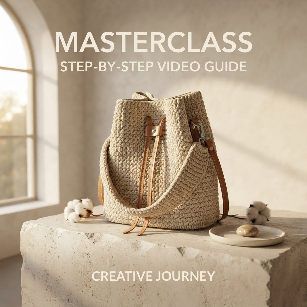 Drawstring Bag Purse Bucket Bag | Crochet Pattern PDF