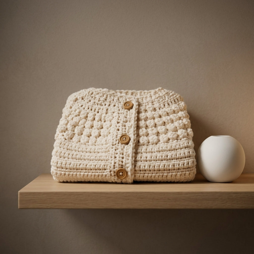 Textured Baby Cardigan | Crochet Pattern PDF