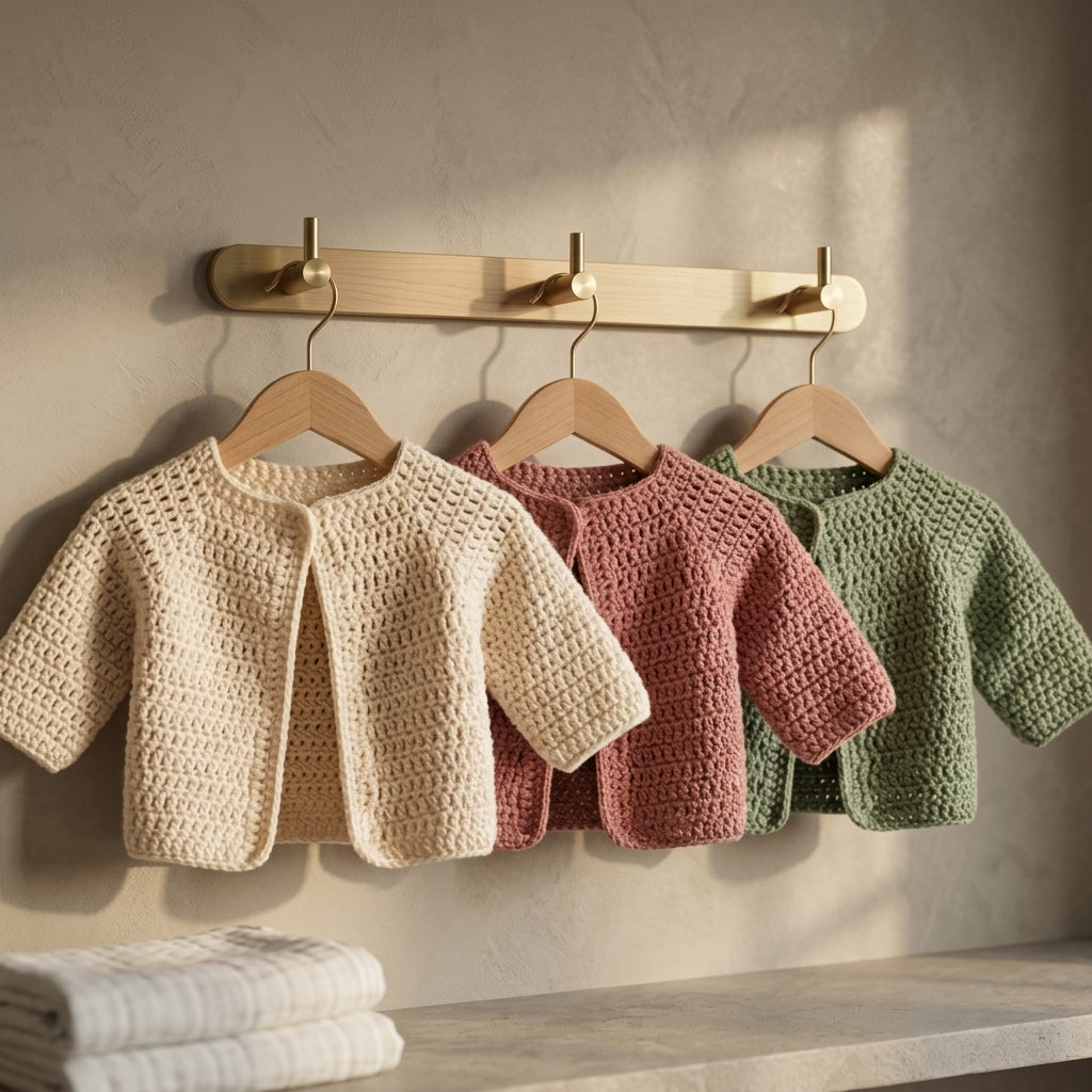 Cardigan Sweater Baby Cardigan | Crochet Pattern PDF