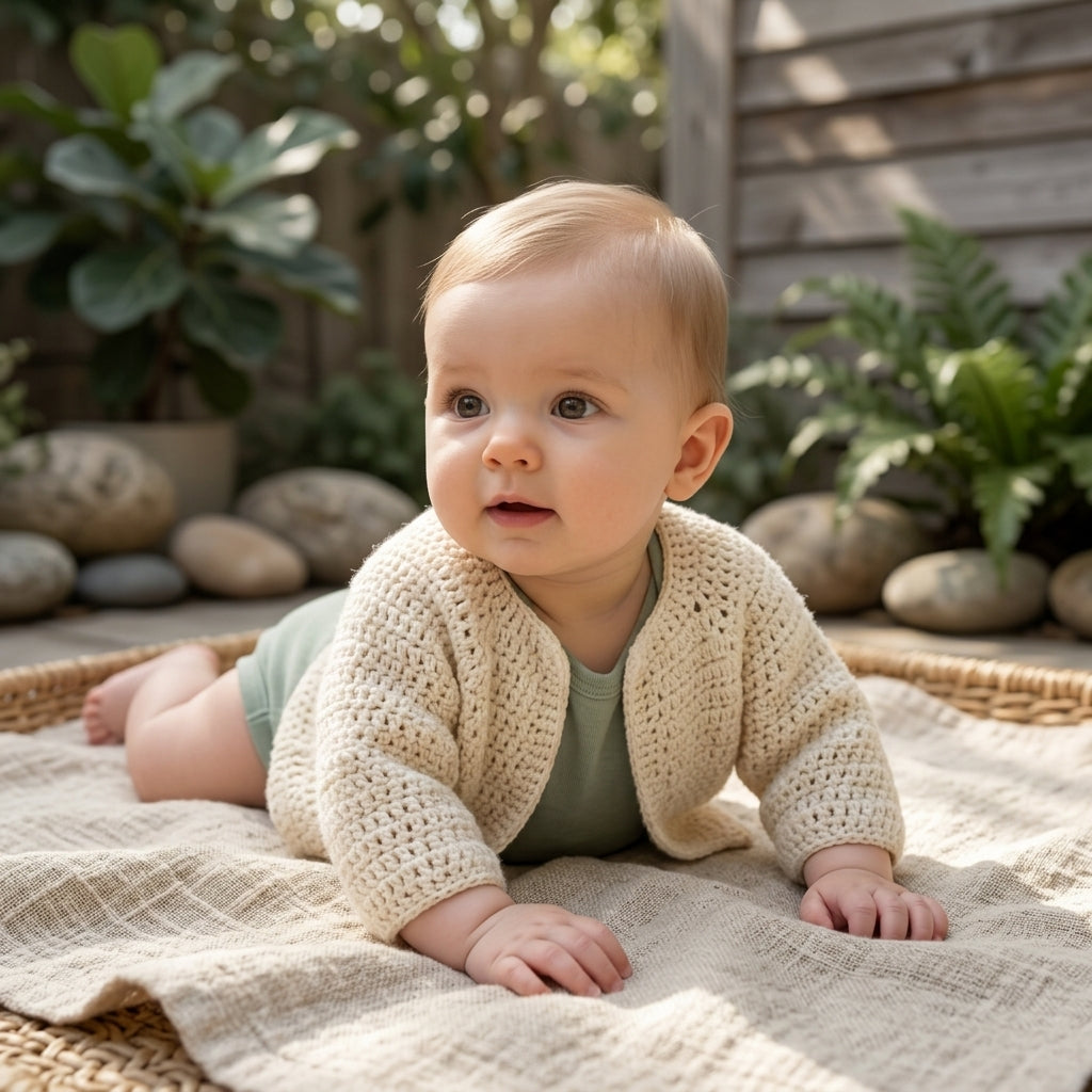 Cardigan Sweater Baby Cardigan | Crochet Pattern PDF