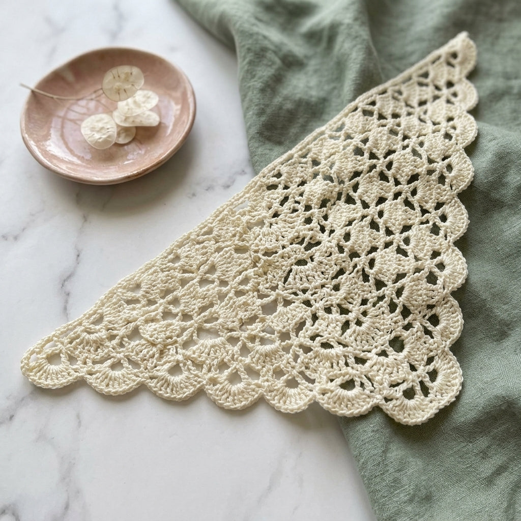 Easy Triangle Hair Bandana | Beginner Crochet Pattern PDF
