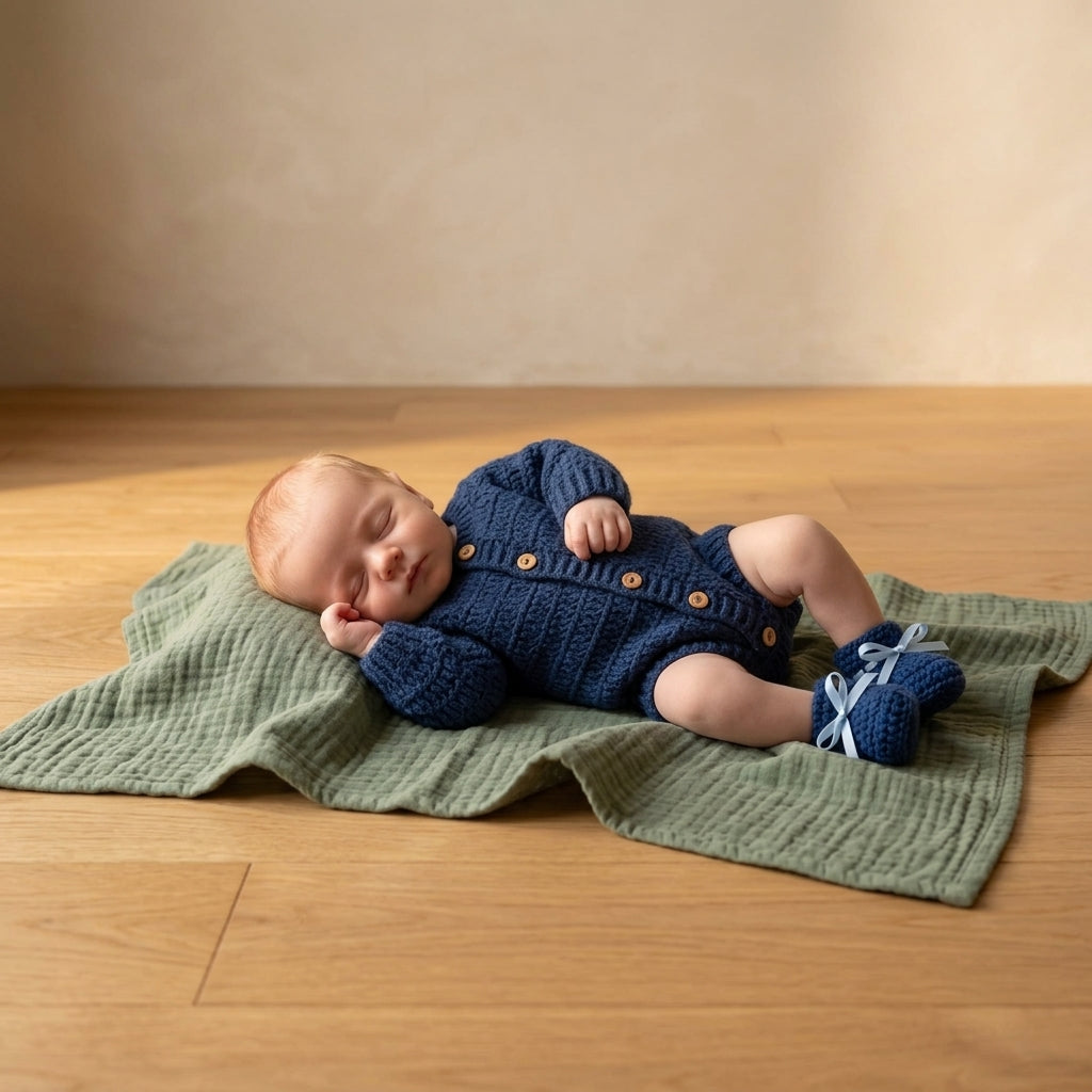 Ribbed Baby Cardigan | Crochet Pattern PDF