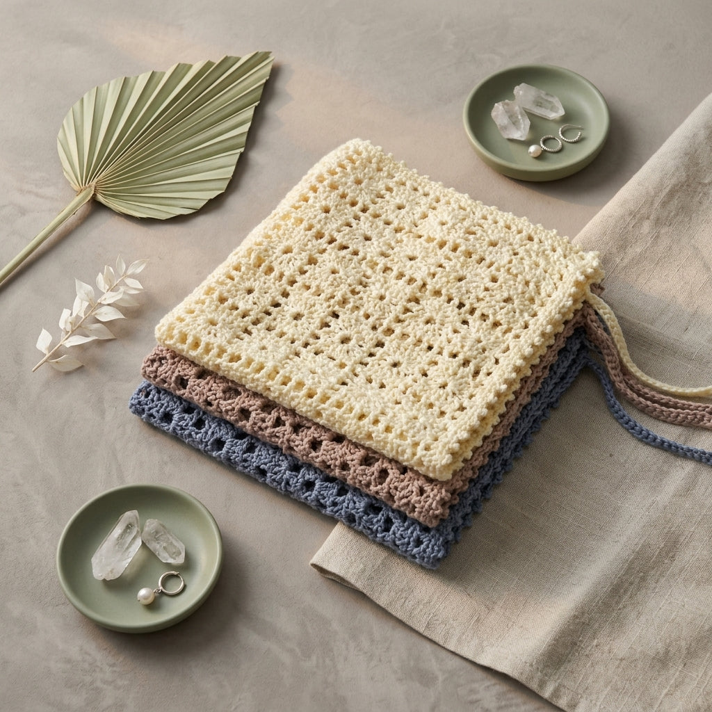 Little Diamond Stitch Headscarf | Crochet Pattern PDF