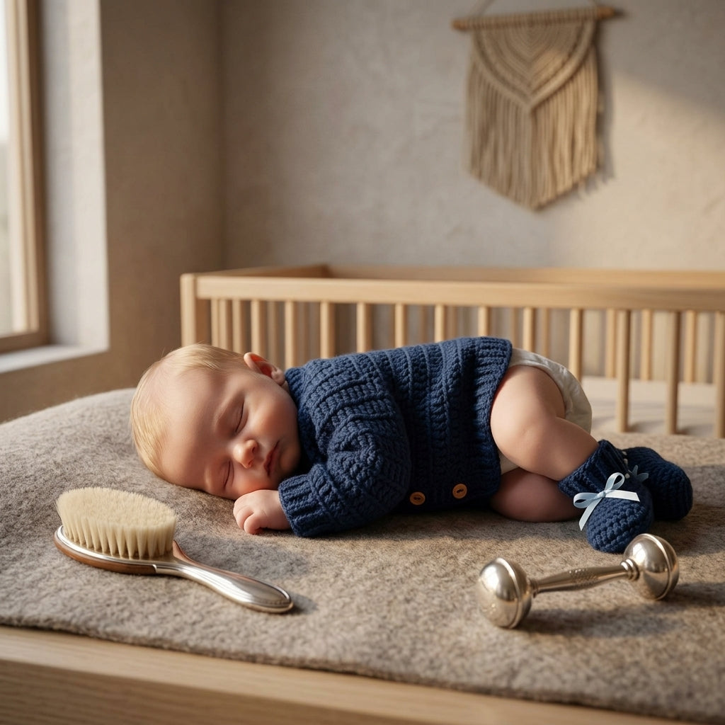 Ribbed Baby Cardigan | Crochet Pattern PDF