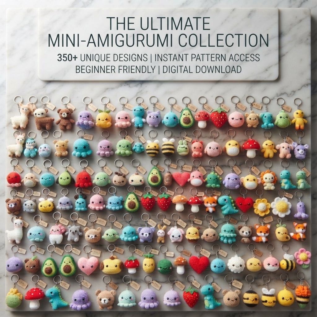 Premium 350+ Mini Charms | Amigurumi Pattern Pack