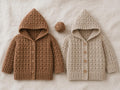 Little Star Hooded Baby Hoodie | Crochet Pattern PDF
