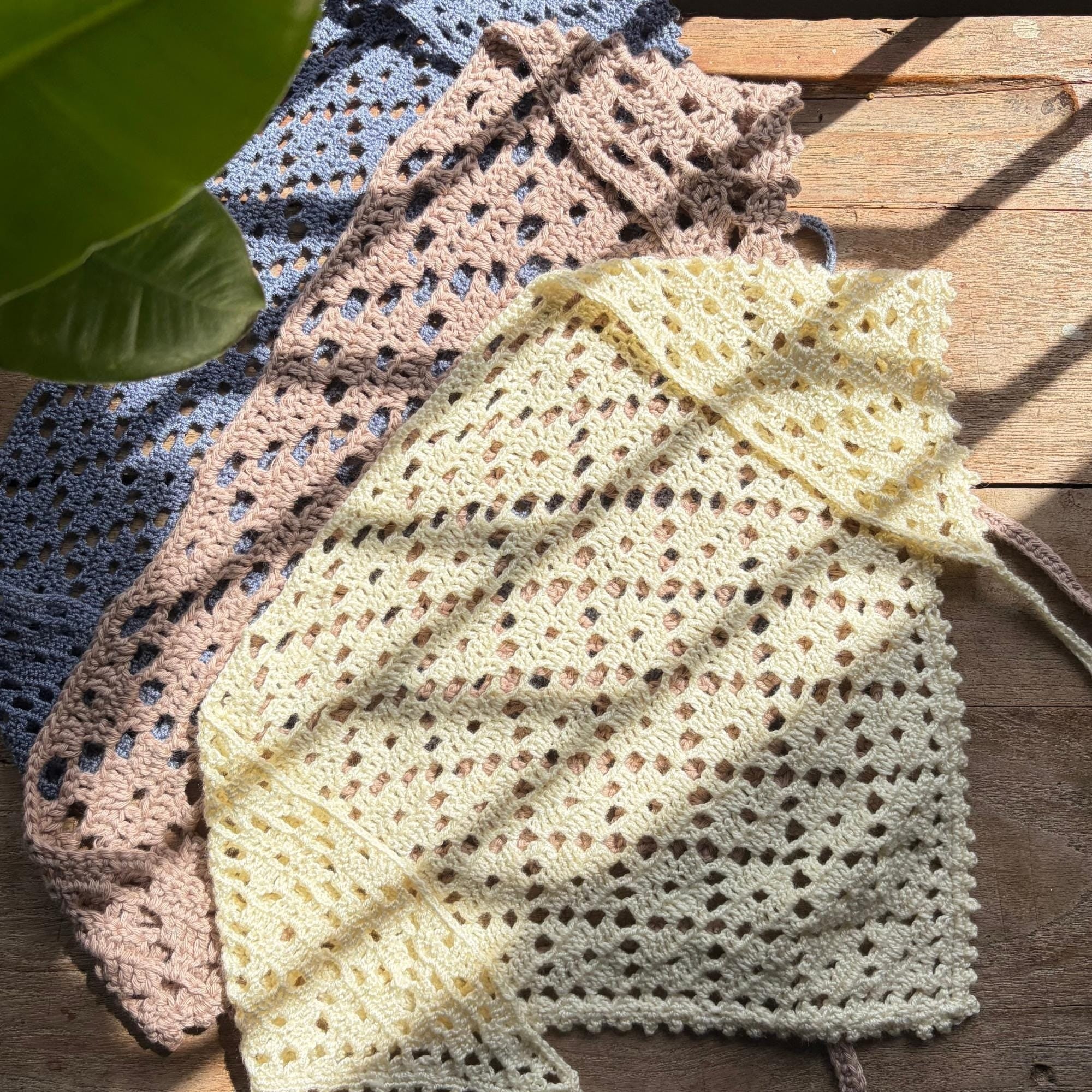 Little Diamond Stitch Headscarf | Crochet Pattern PDF