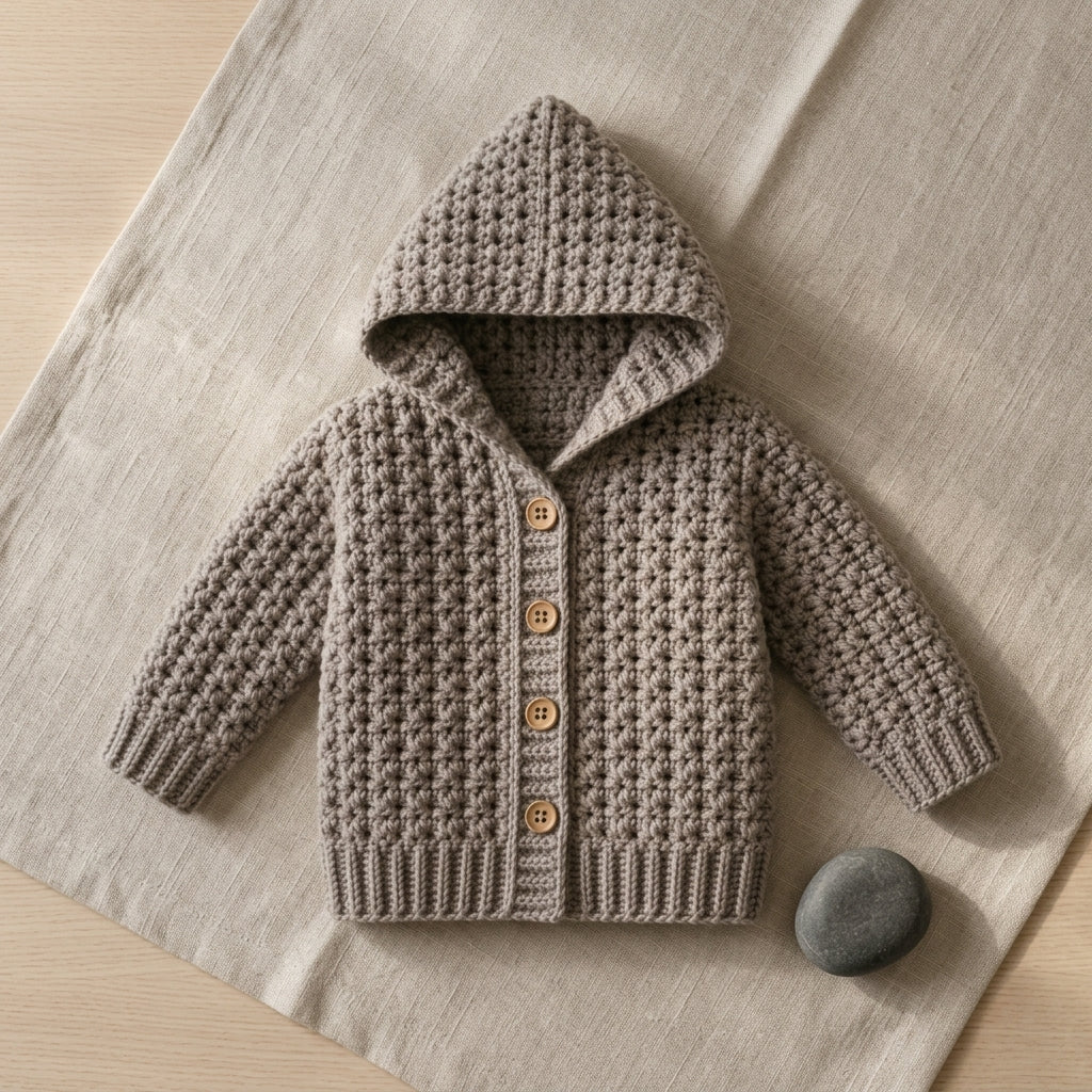 Little Star Hooded Baby Hoodie | Crochet Pattern PDF