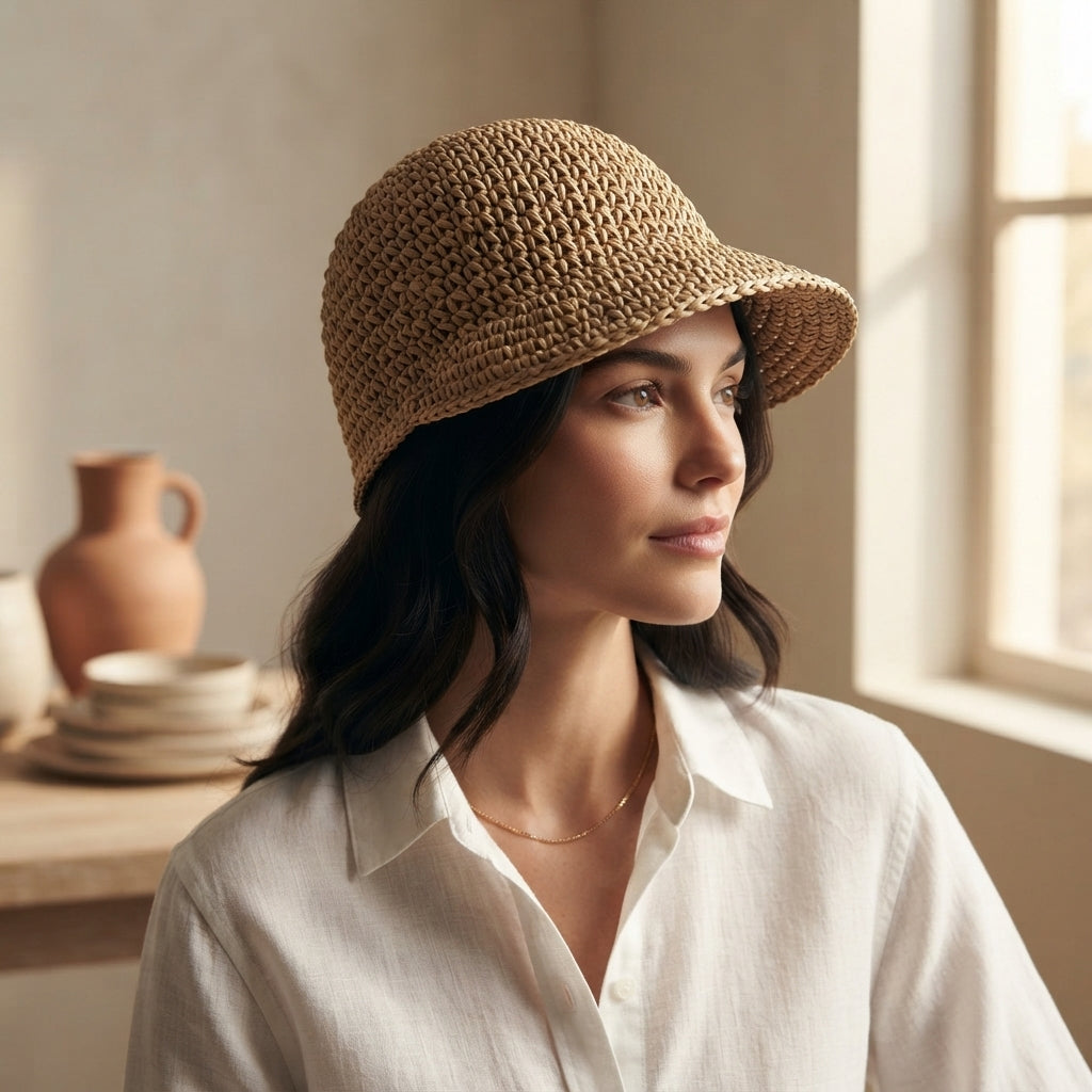 Lovely Sun Visor | Crochet Beach Hat Pattern — Design 3