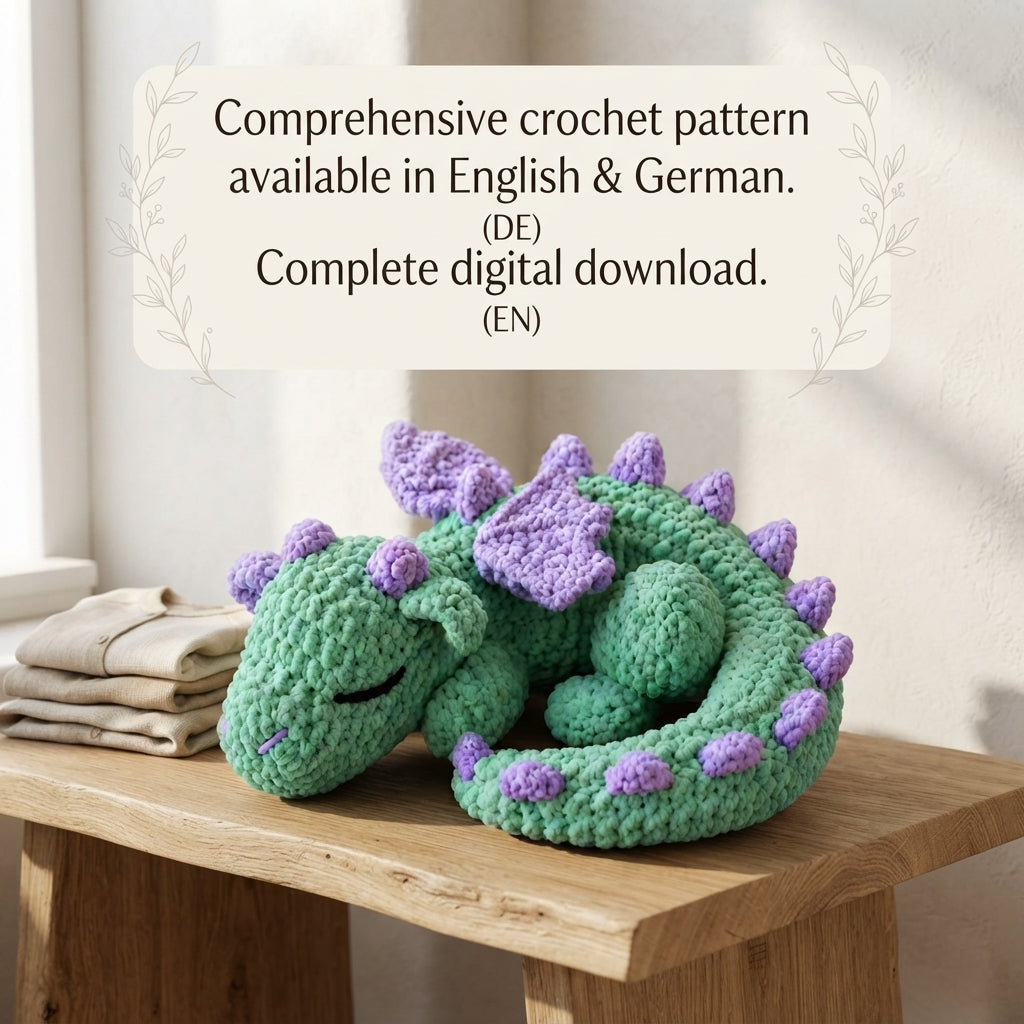 Charming Dragon Companion | Crochet Pattern PDF