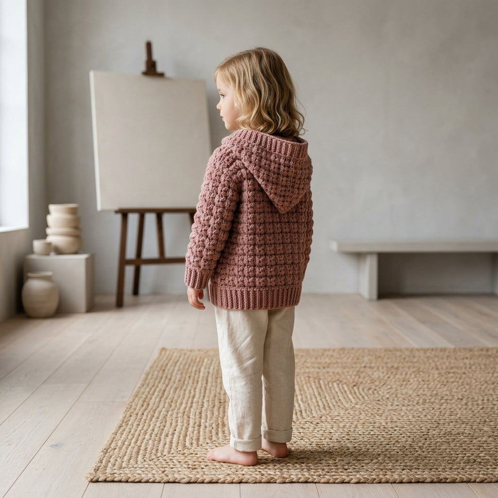 Little Star Hooded Baby Hoodie | Crochet Pattern PDF