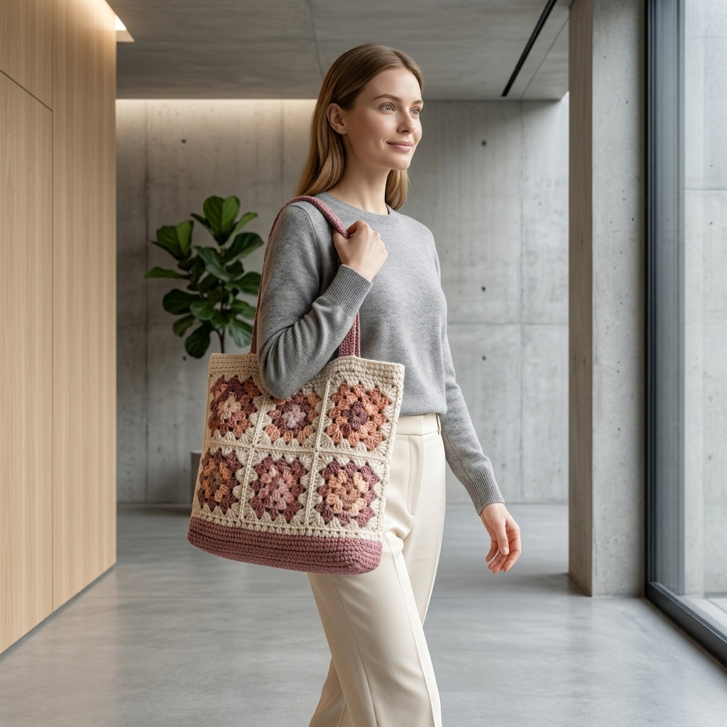 Granny Square Granny Square Tote V3 | Crochet Pattern PDF