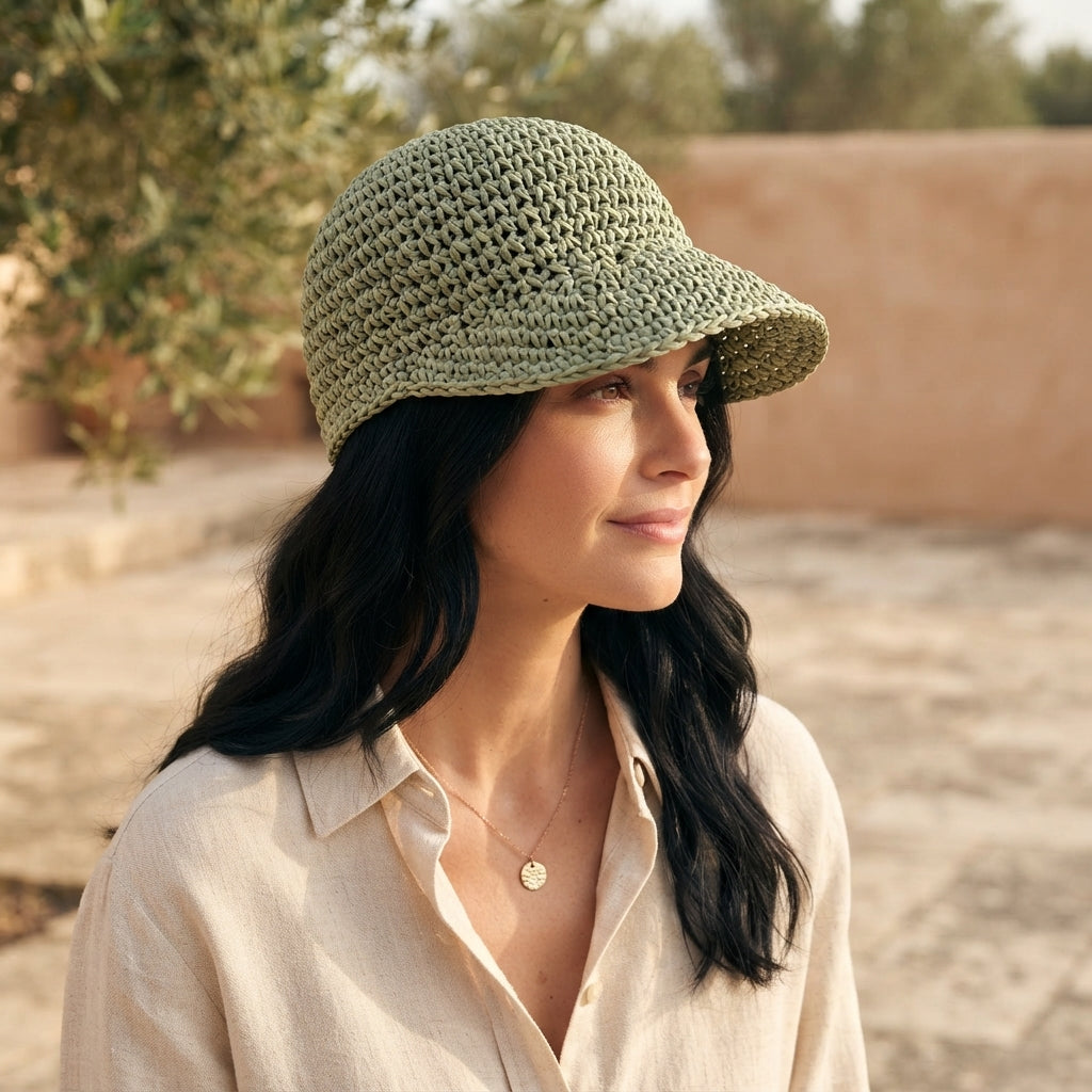 Lovely Sun Visor | Crochet Beach Hat Pattern — Design 3