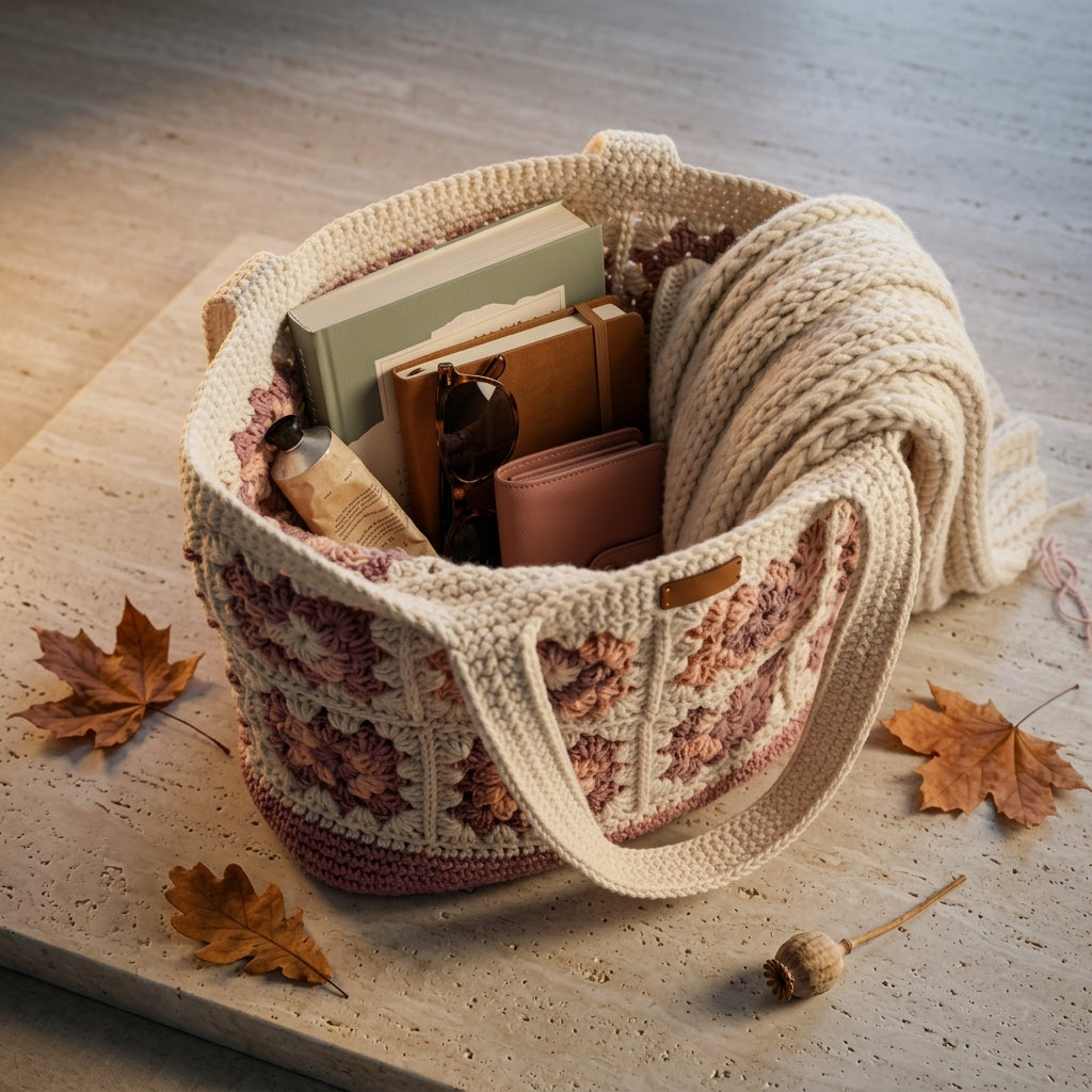 Granny Square Granny Square Tote V3 | Crochet Pattern PDF