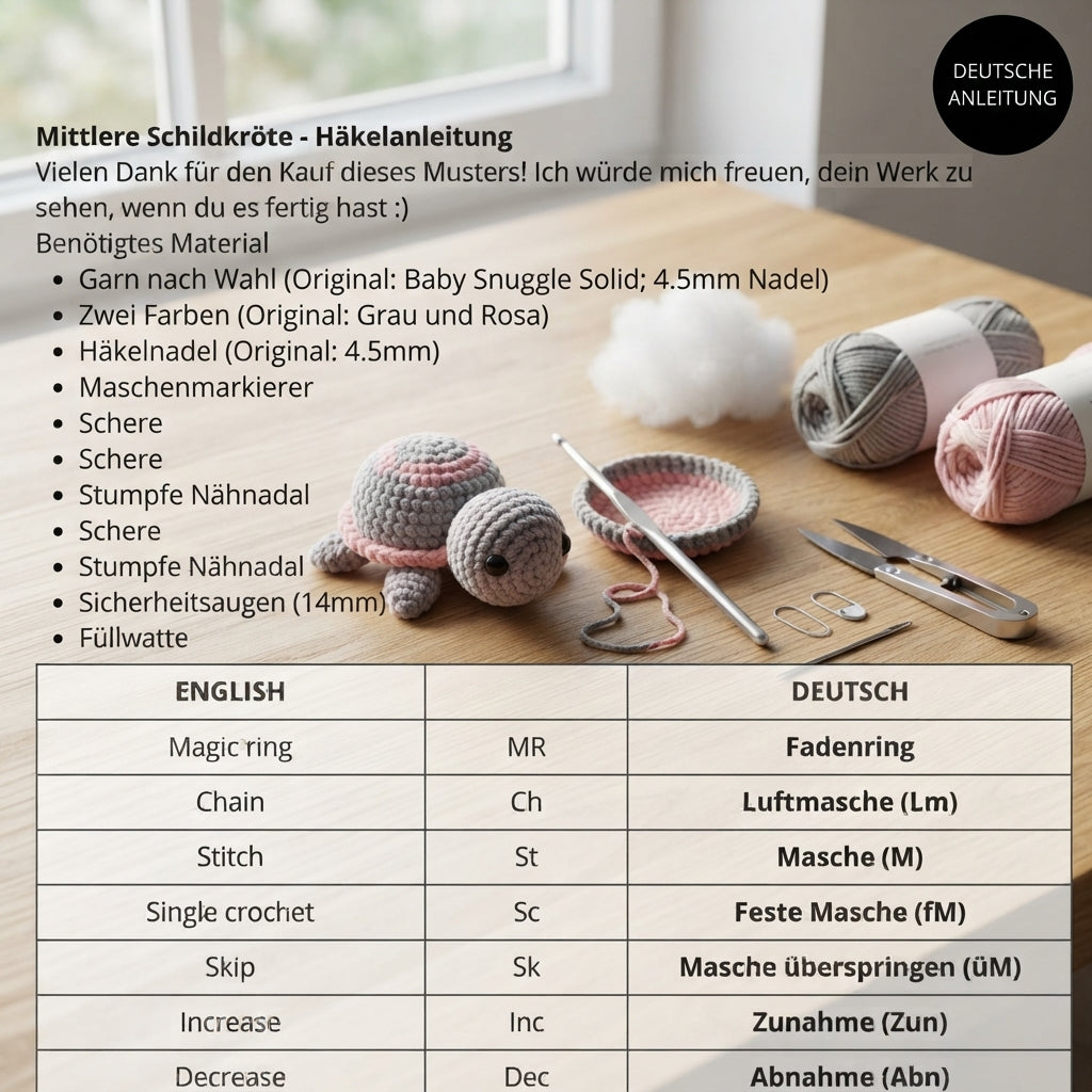 Amigurumi Little Turtle | Amigurumi Pattern PDF