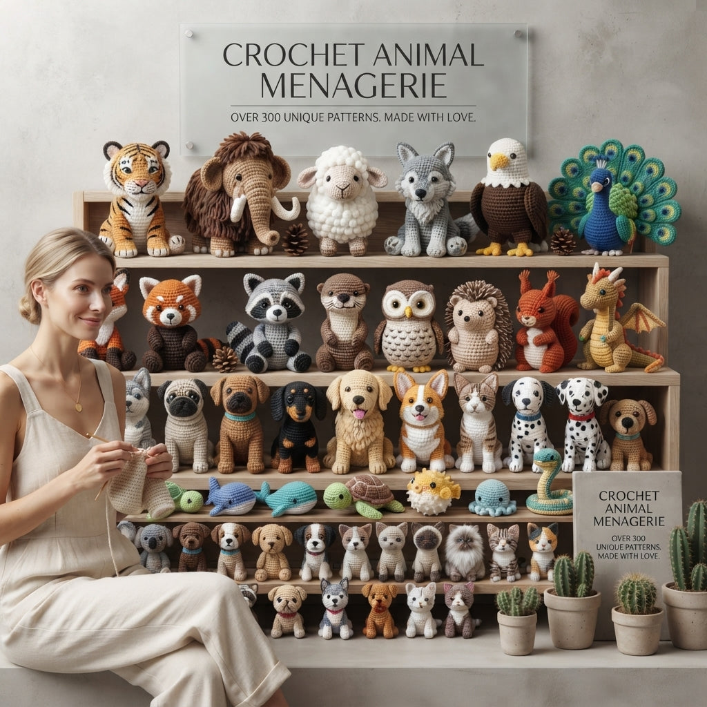 Ultimate Crochet Animal Bundle | 210+ PDF Patterns