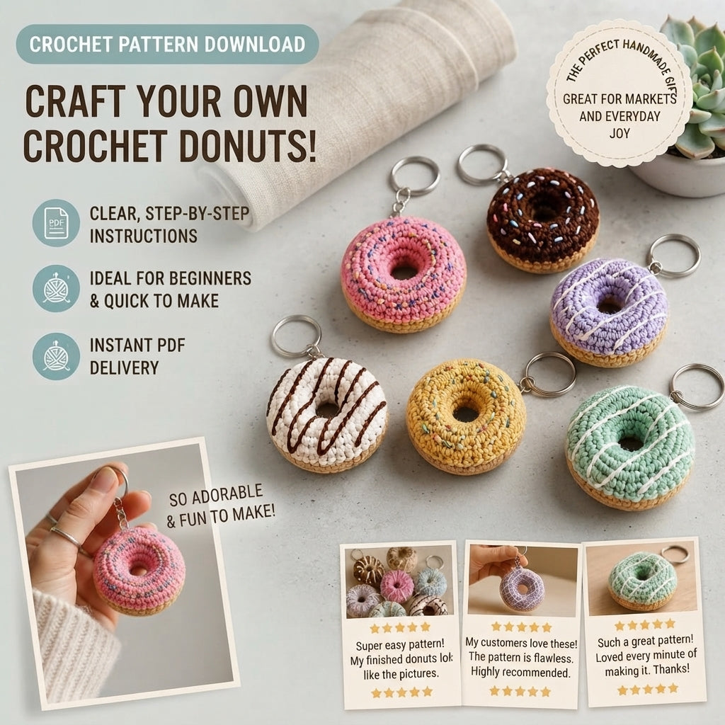 Tiny Bag Charm Charm | Crochet Pattern Download