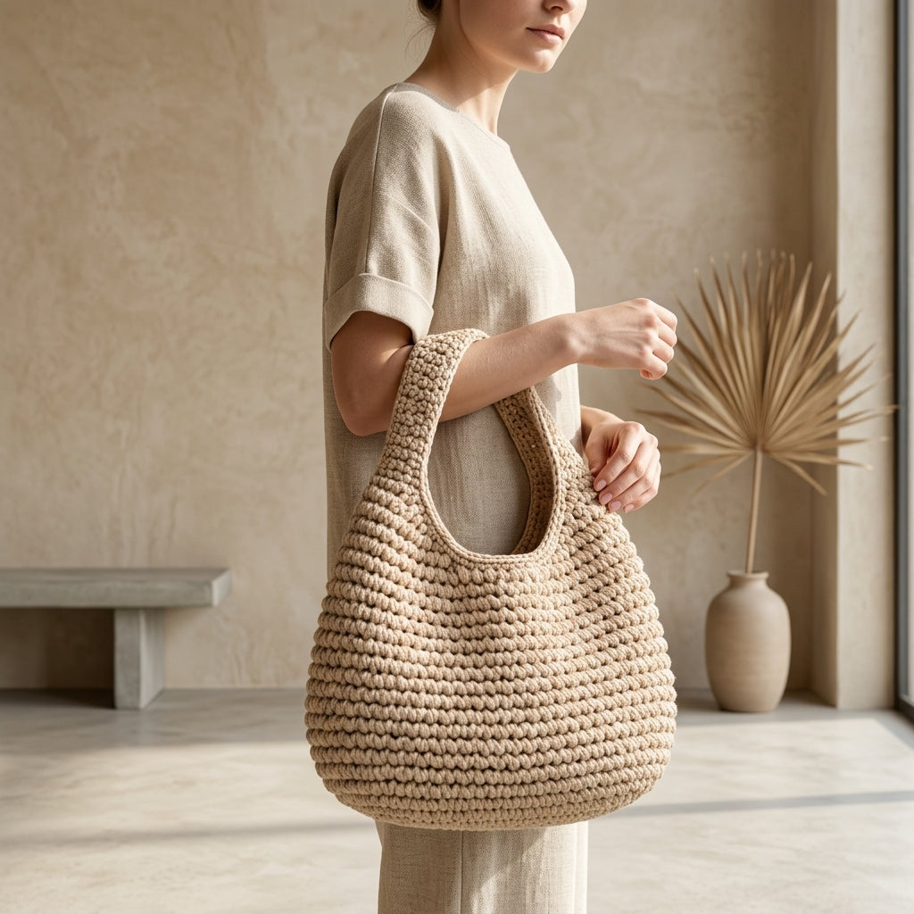 Shoulder Bag Market Bag Tote V2 | Crochet Pattern PDF