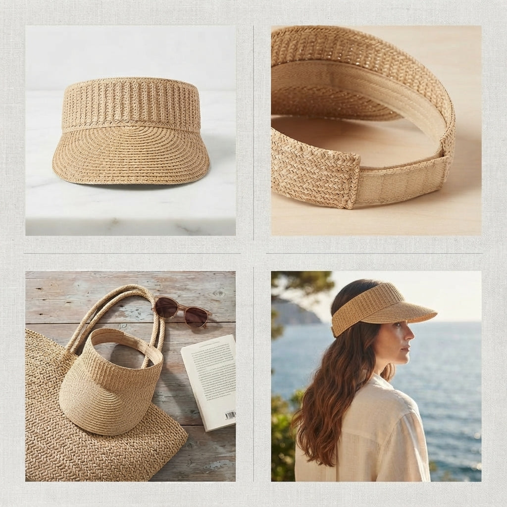 Lovely Sun Visor | Crochet Beach Hat Pattern