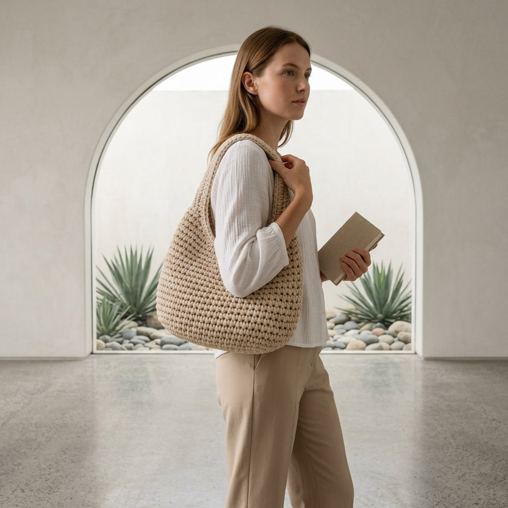 Shoulder Bag Market Bag Tote V2 | Crochet Pattern PDF