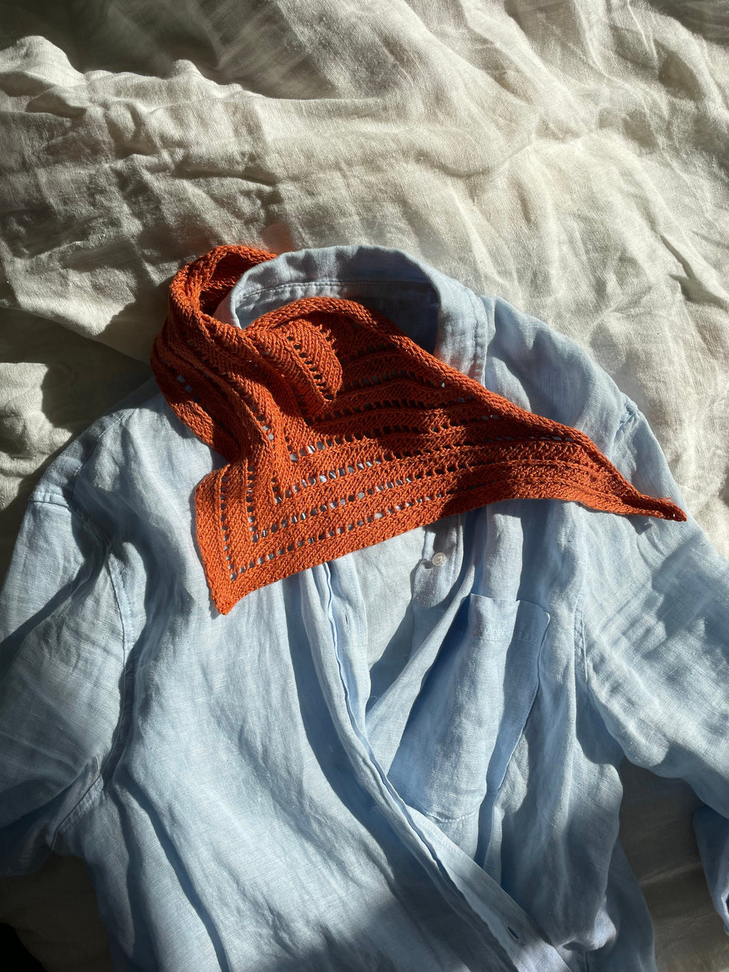 Papartis Lace Triangle Bandana | Knitting Pattern PDF