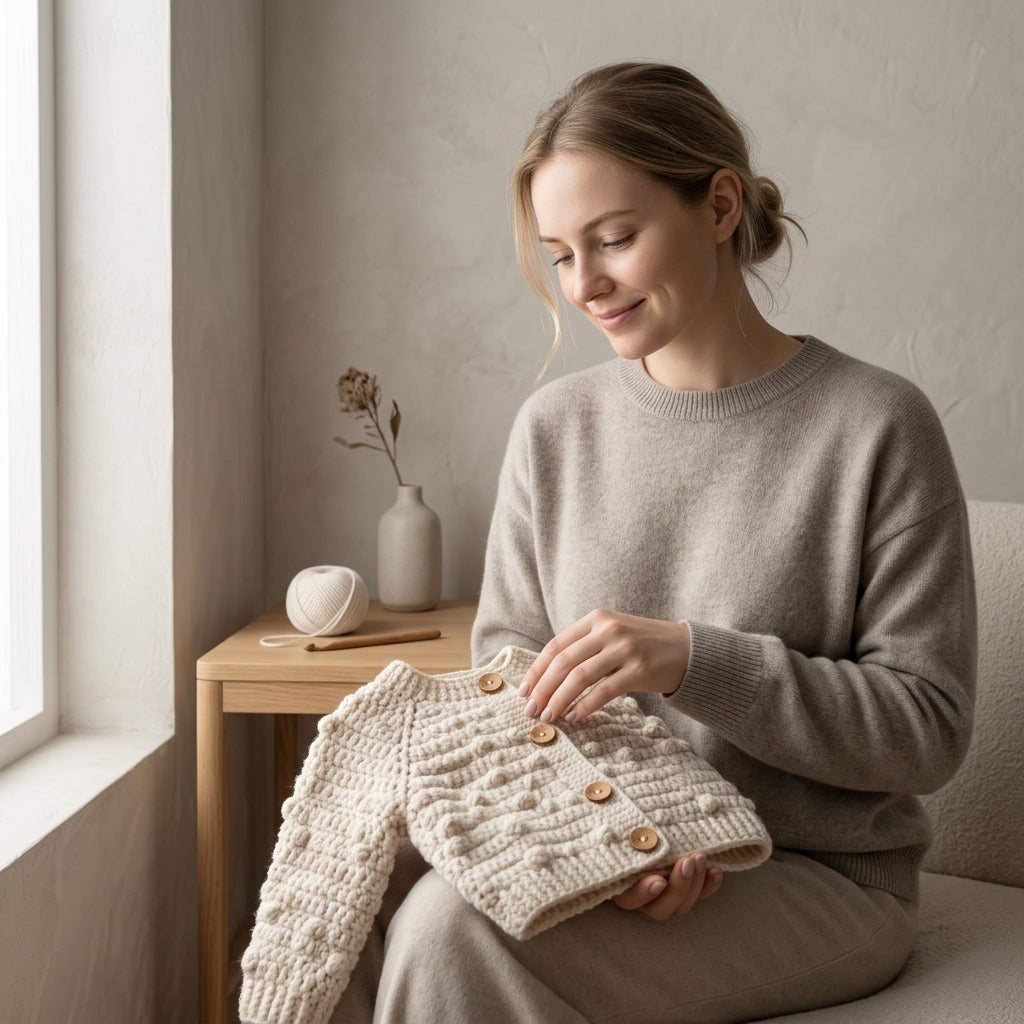 Bobble Baby Cardigan Bobble v3 | Crochet Pattern PDF