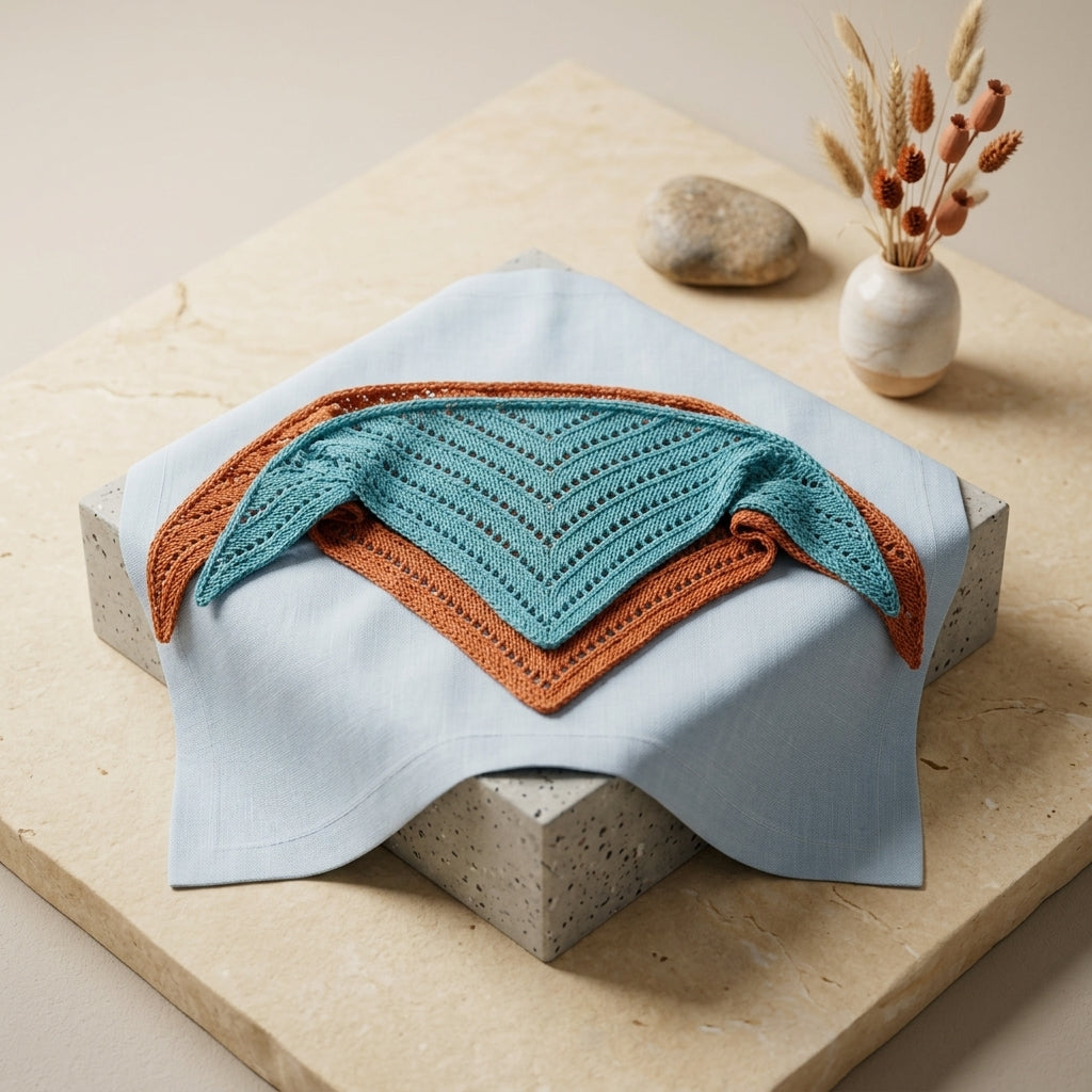 Papartis Lace Triangle Bandana | Knitting Pattern PDF