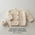 Cardigan Sweater Peach Baby Cardigan | Crochet Pattern PDF