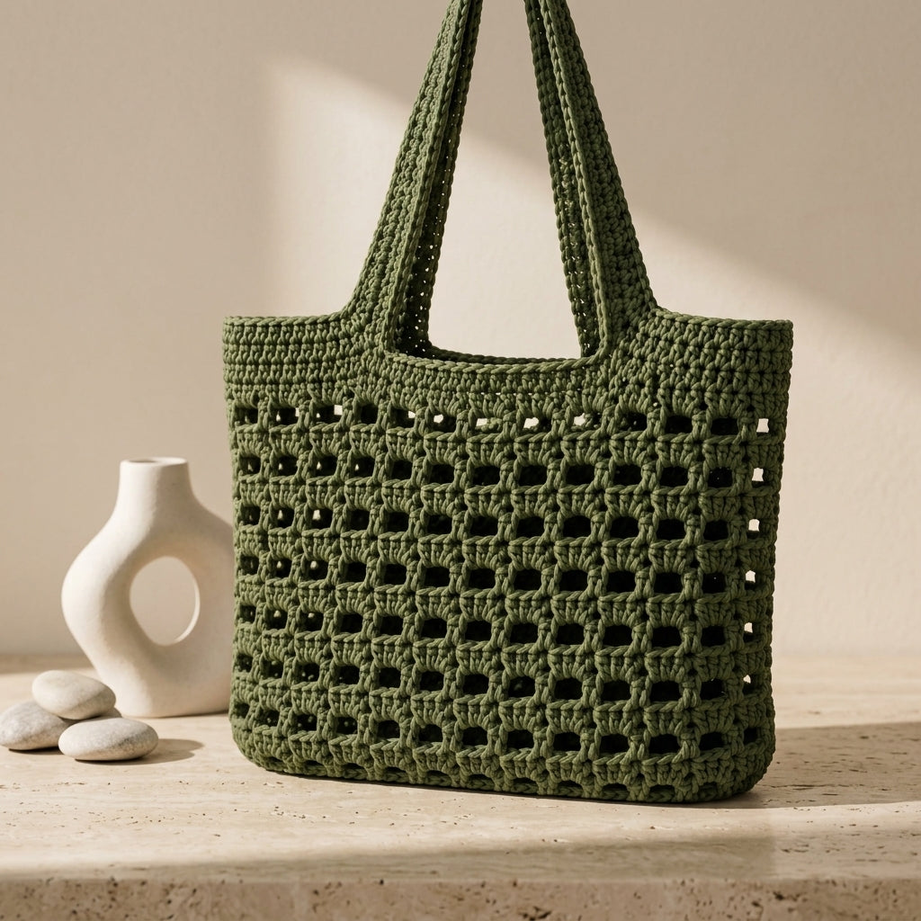 Shoulder Bag Boho Tote | Crochet Pattern PDF