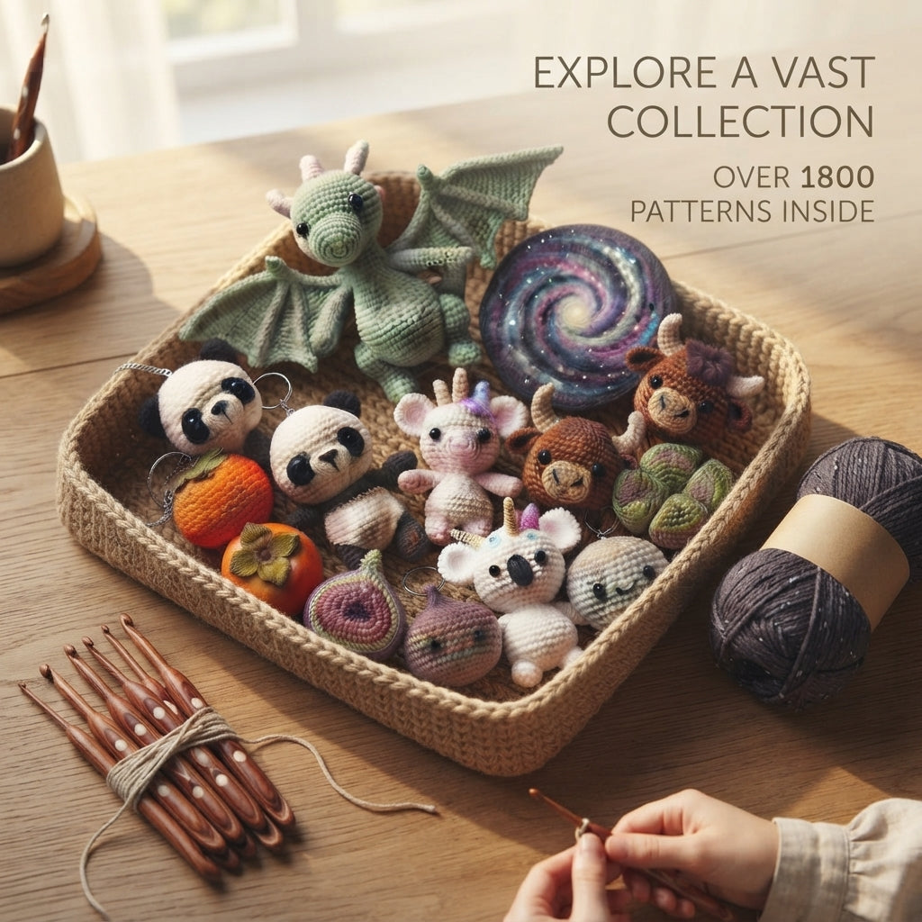 Premium 350+ Mini Charms | Amigurumi Pattern Pack
