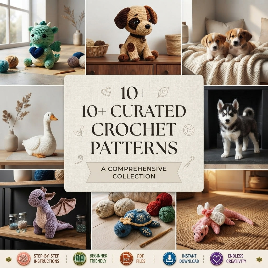 Premium 10+ Mini Charms | Amigurumi Pattern Pack