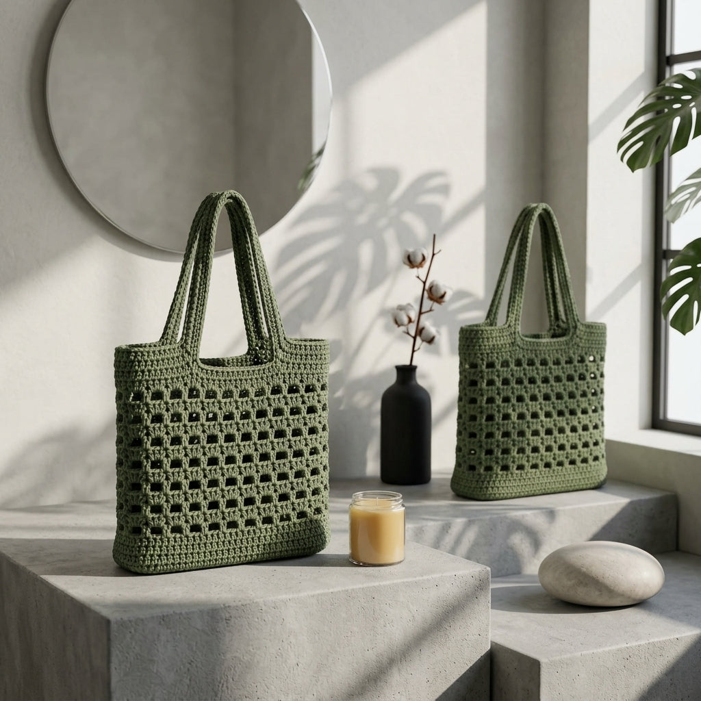 Shoulder Bag Boho Tote | Crochet Pattern PDF