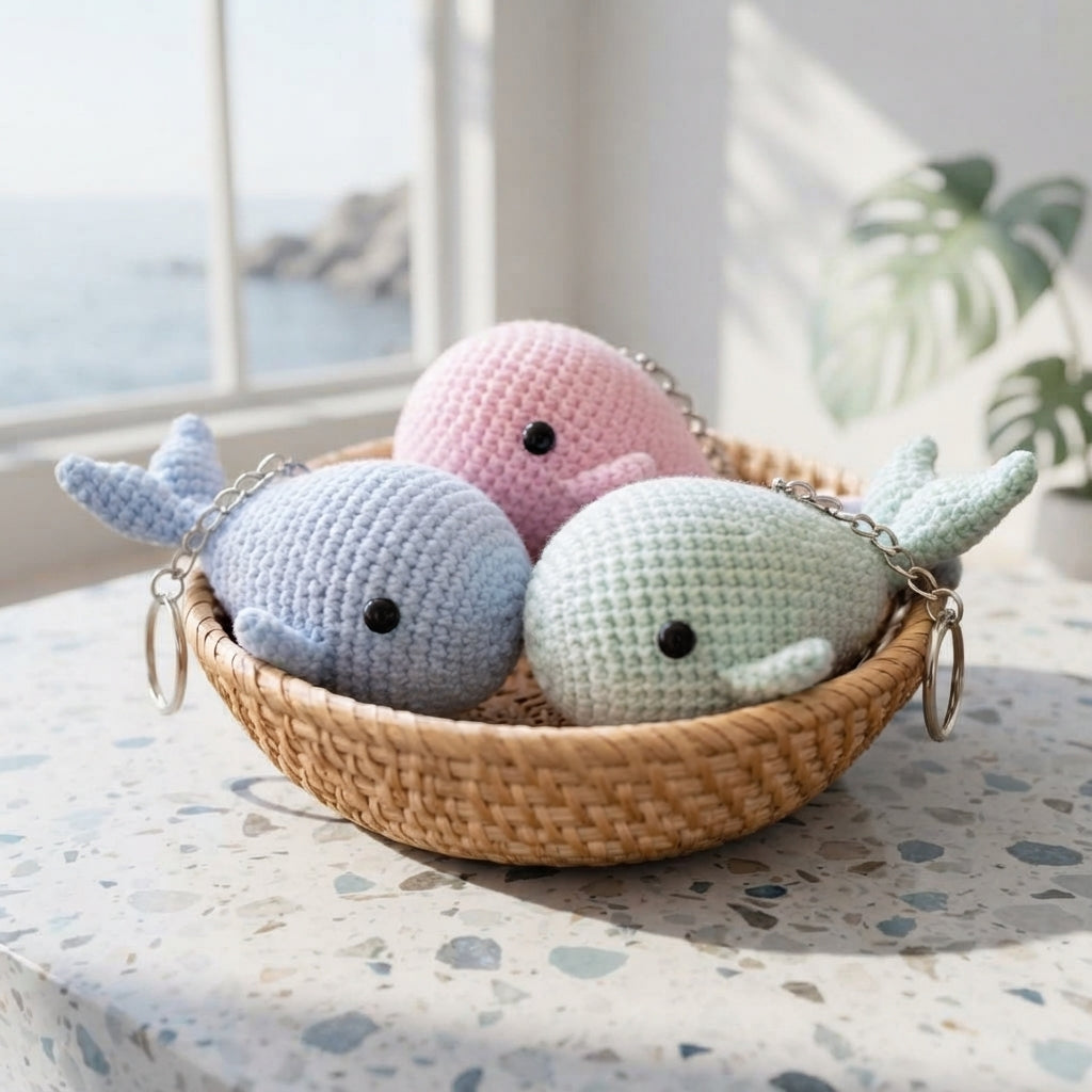 Pretty Keychain Charm | Handmade Crochet Pattern