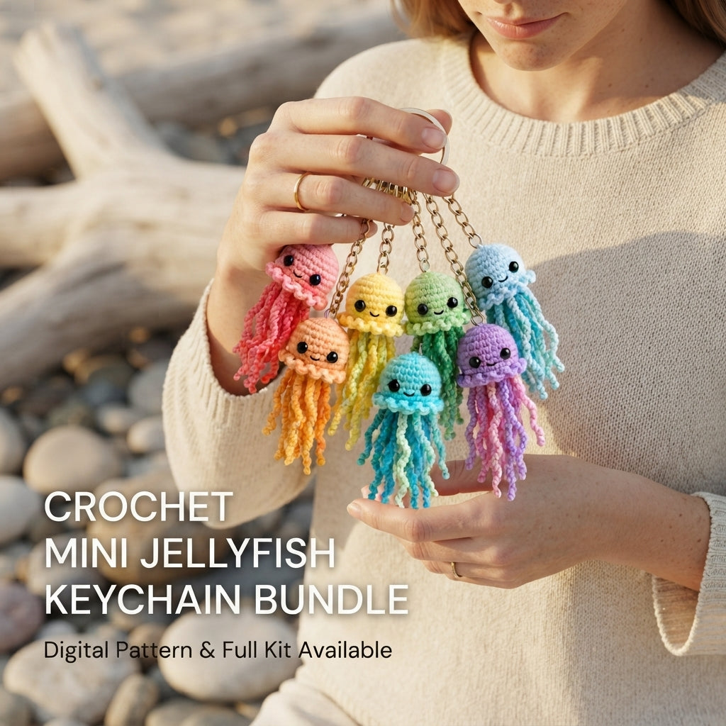 Pretty Jellyfish Charm | Handmade Crochet Pattern