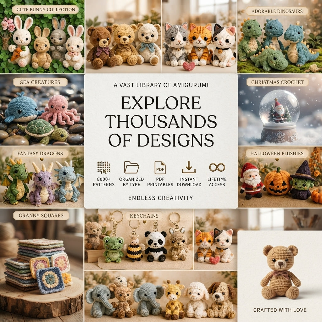 Giant Amigurumi Library | 8000+ Pattern Collection