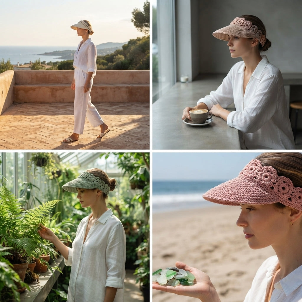 Trendy Sun Visor | Crochet Visor Pattern — Design 5
