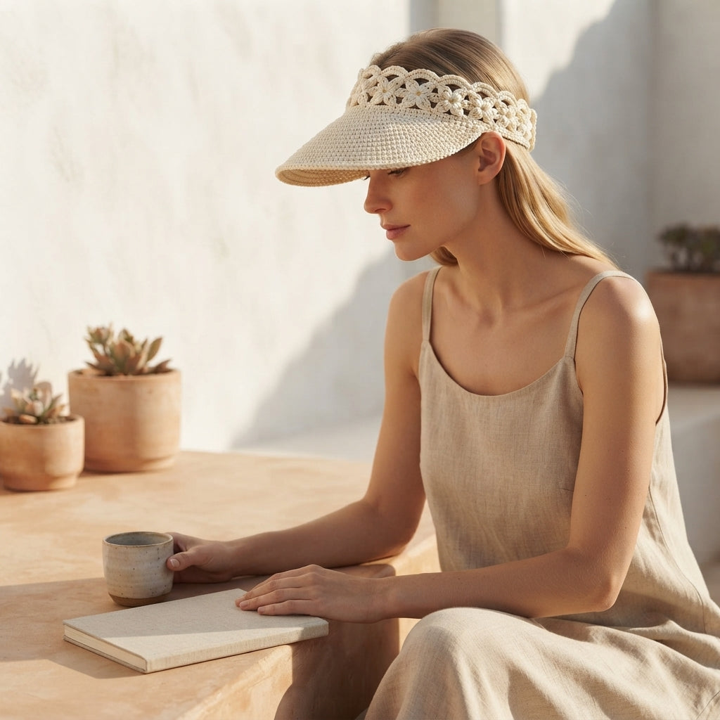 Trendy Sun Visor | Crochet Visor Pattern — Design 5