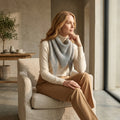 Skinny Garter Stitch Triangle Scarf | Knitting Pattern PDF