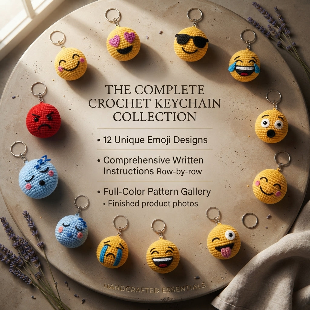 Mega 100 Crochet Keychain Patterns | PDF Bundle — Design 2