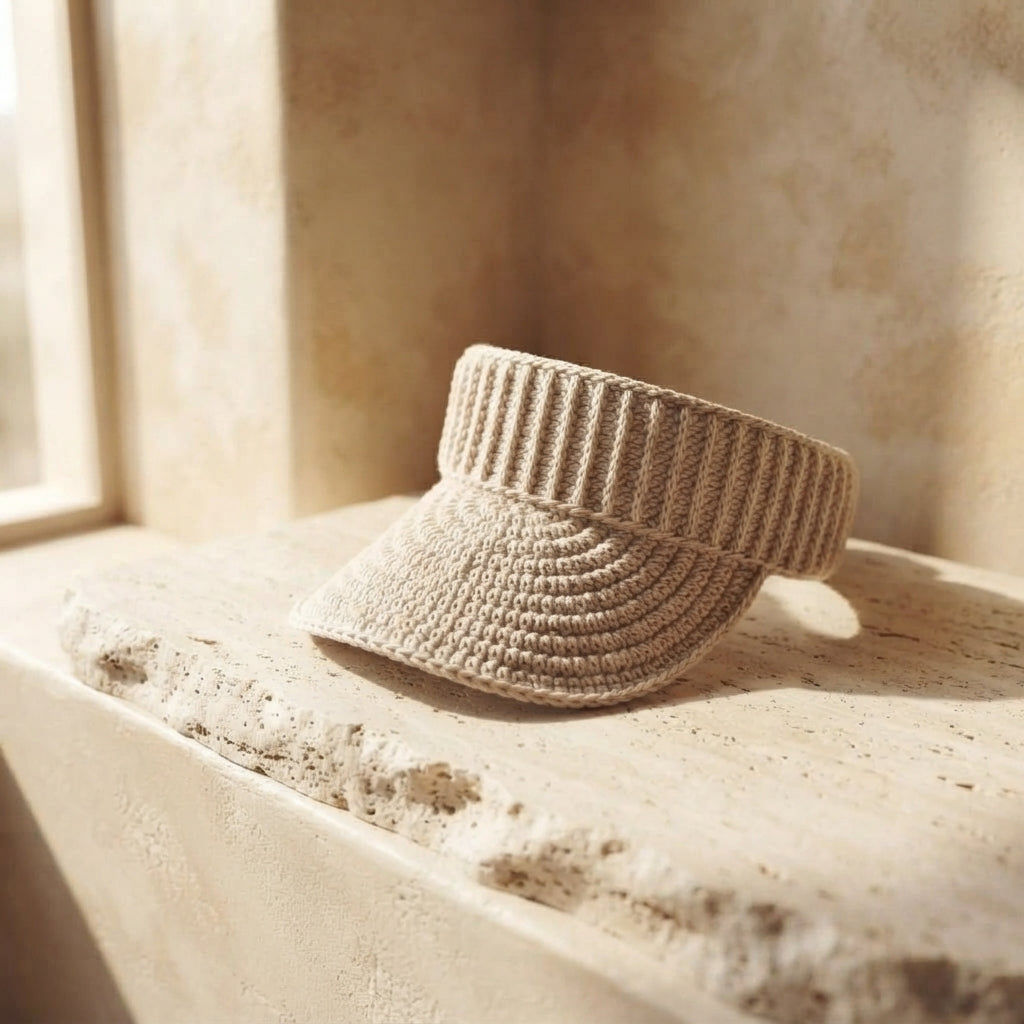 Lovely Sun Visor | Crochet Beach Hat Pattern