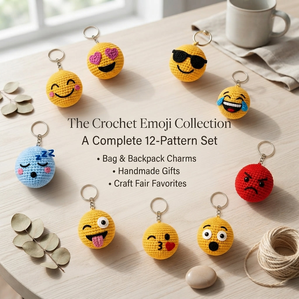Mega 100 Crochet Keychain Patterns | PDF Bundle — Design 2