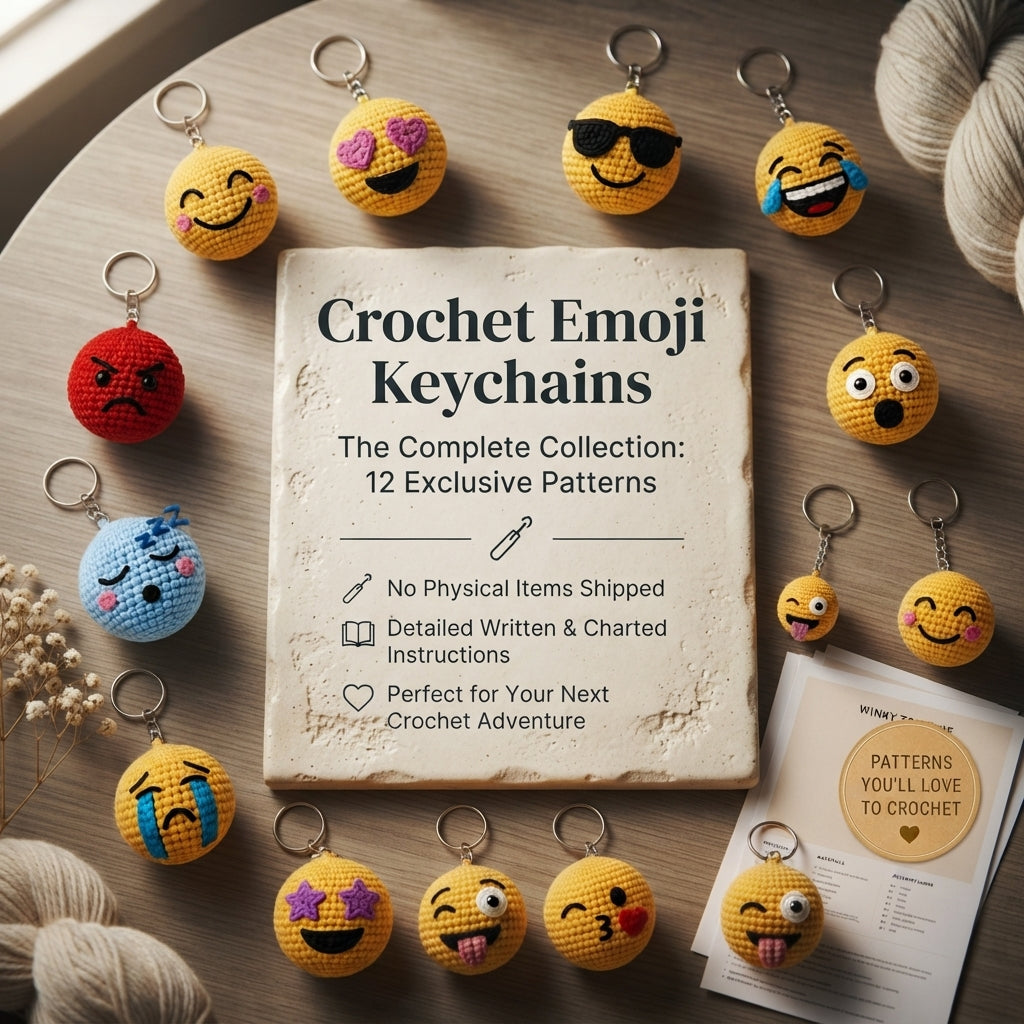 Mega 100 Crochet Keychain Patterns | PDF Bundle — Design 2