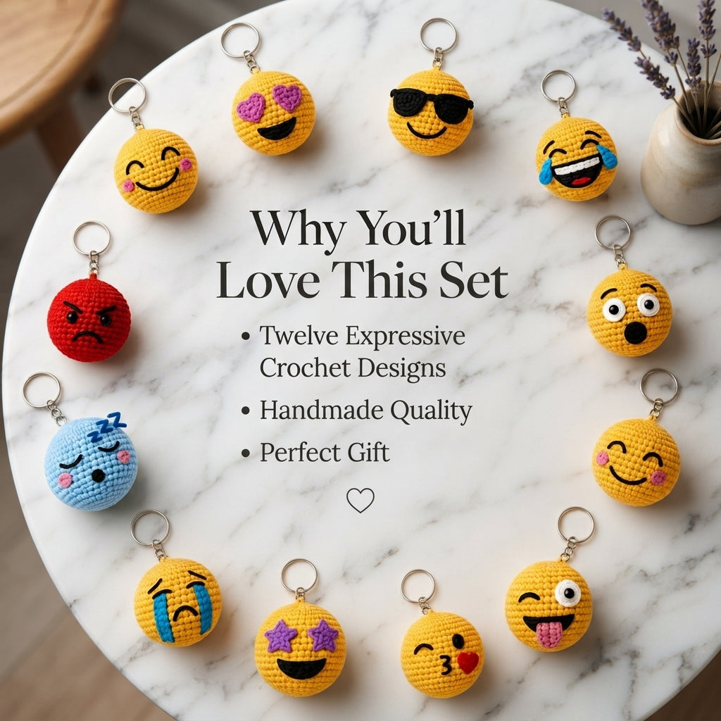 Mega 100 Crochet Keychain Patterns | PDF Bundle — Design 2