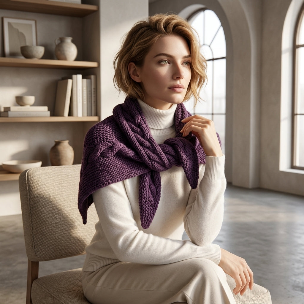 Estonian Triangle Head Scarf | Knitting Pattern PDF