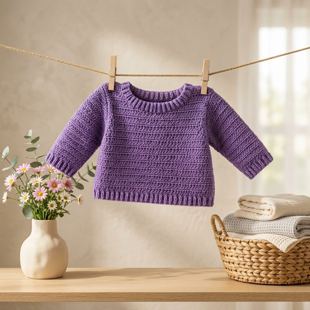 Sweater Newborn Pullover Baby Pullover | Crochet Pattern PDF