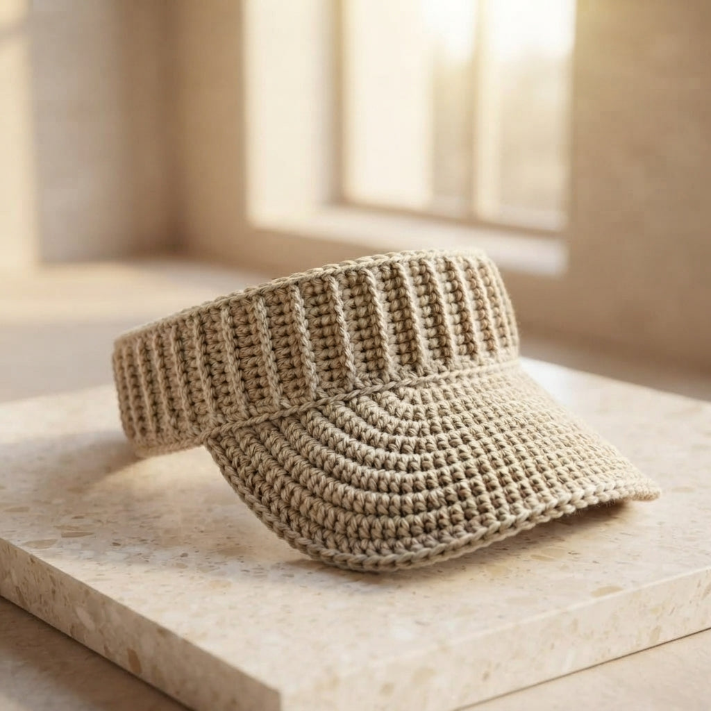 Lovely Sun Visor | Crochet Beach Hat Pattern