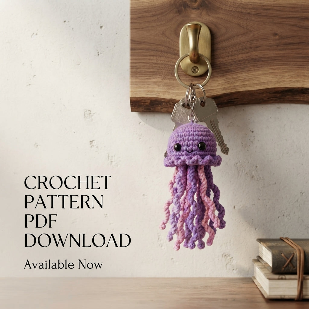 Pretty Jellyfish Charm | Handmade Crochet Pattern
