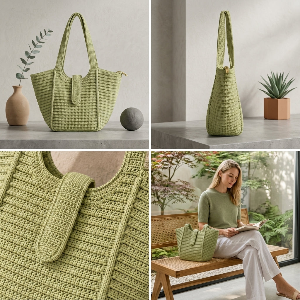 Shoulder Bag Boho Tote V2 | Crochet Pattern PDF