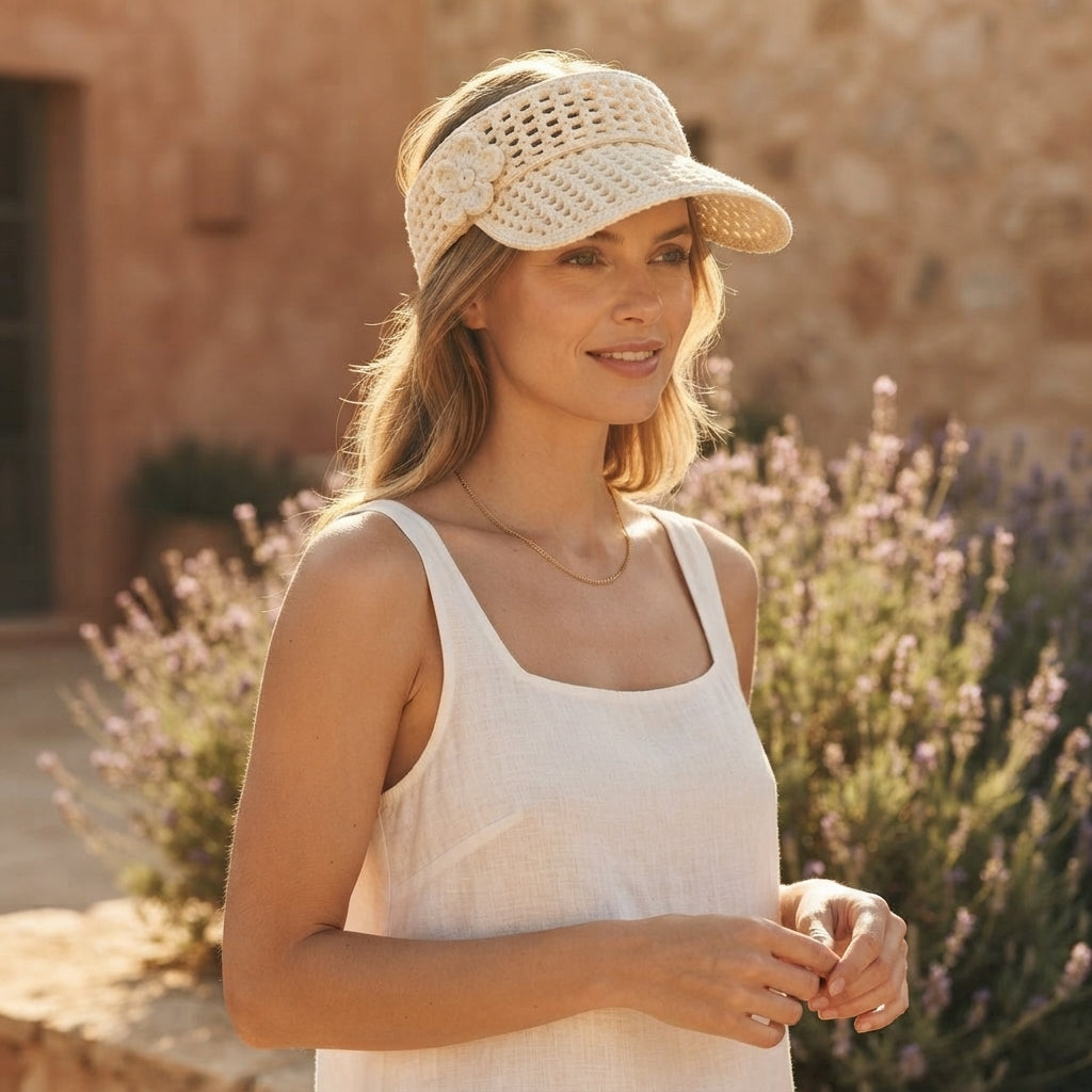 Stunning Sun Visor | Beach Crochet PDF — Design 3