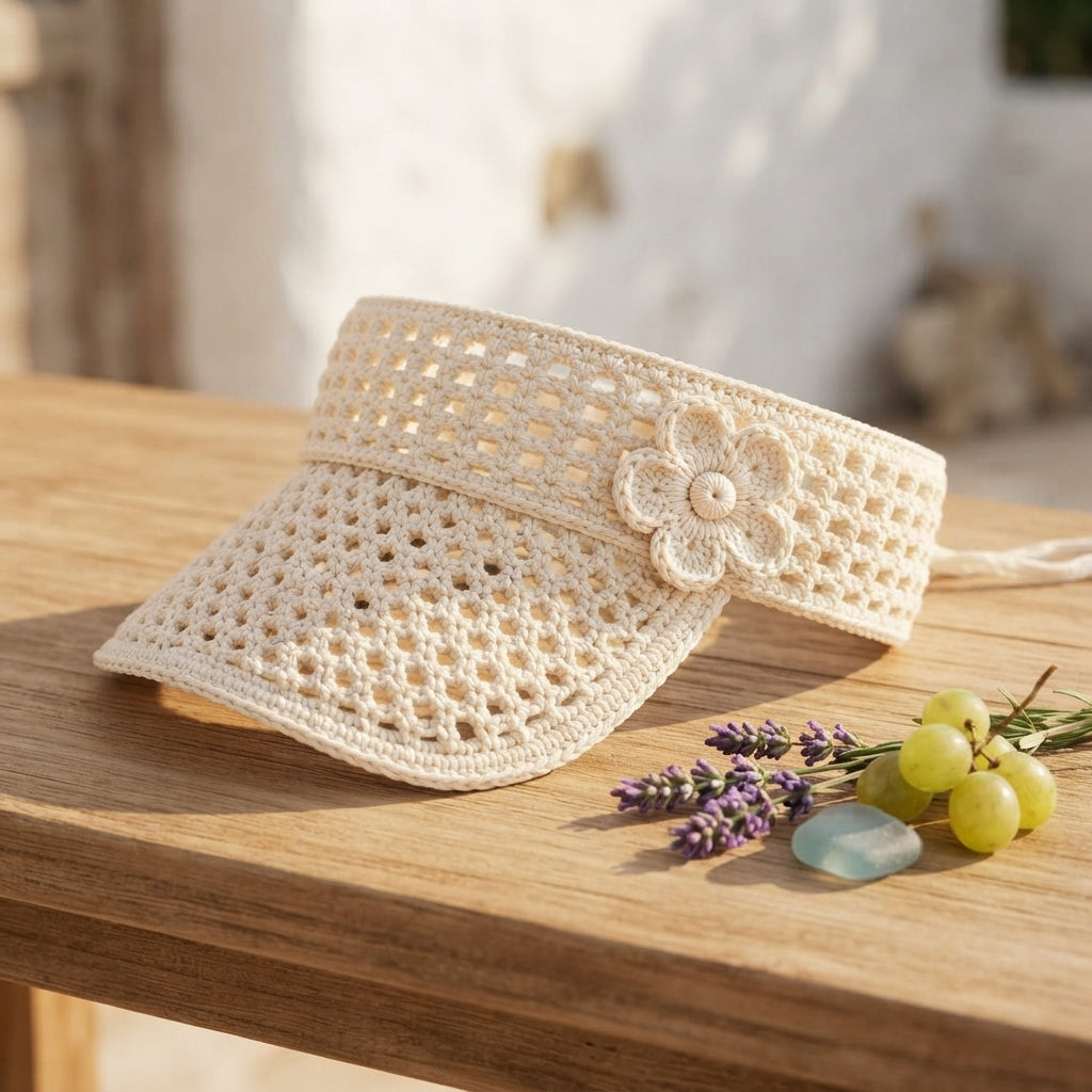 Stunning Sun Visor | Beach Crochet PDF — Design 3